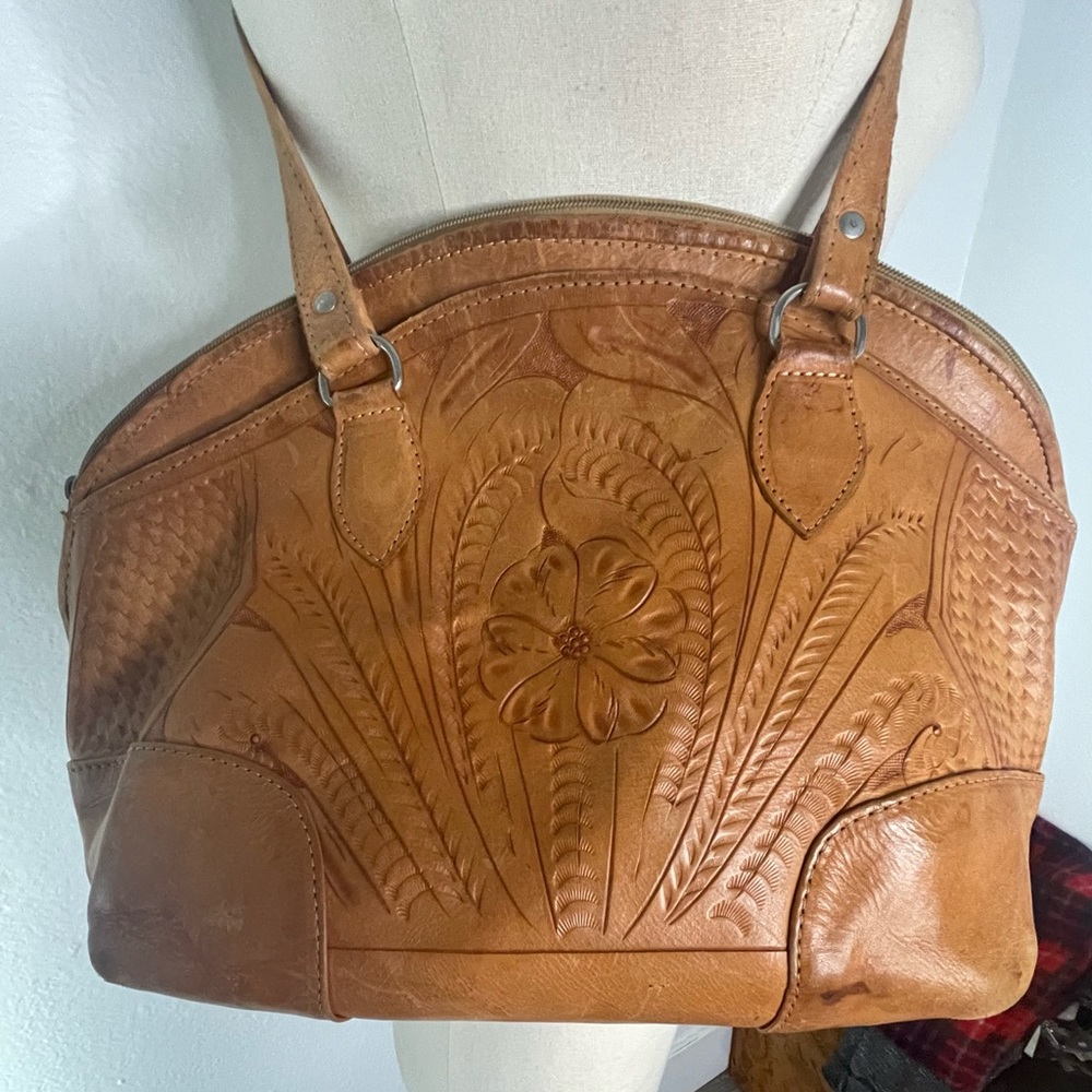 Tooled Leather Handbag